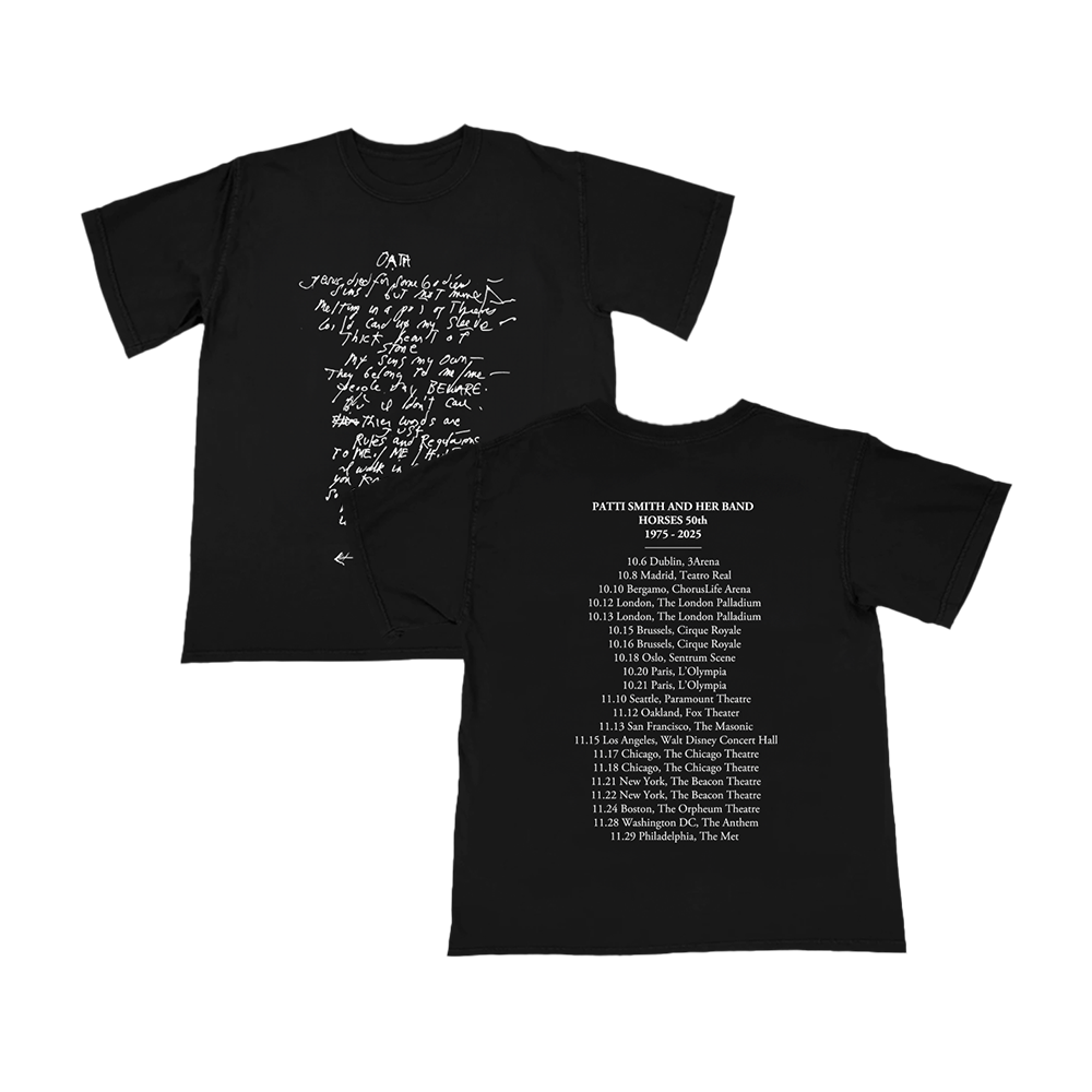 PATTI SMITH LYRIC T SHIRT